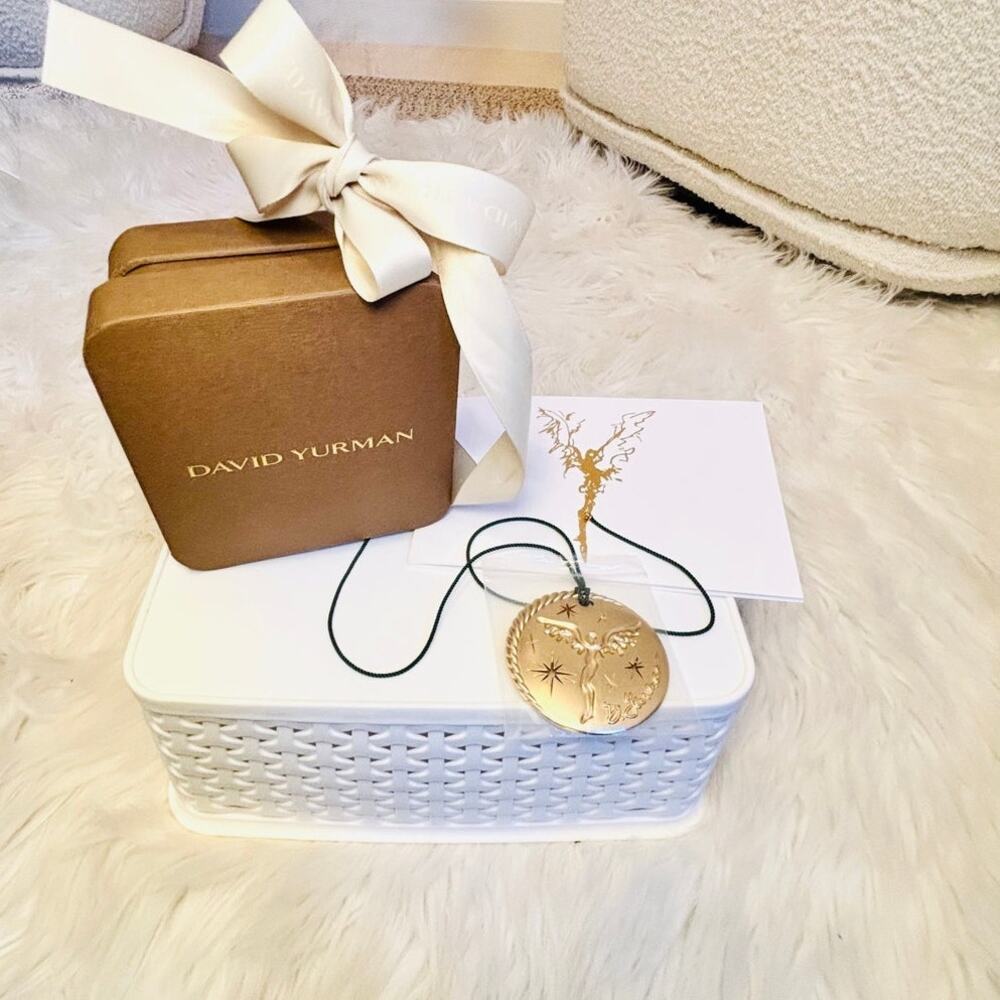 David Yurman 2025 Gold Angel Holiday Ornament New in Box